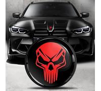 Biomar Labs Badge de Capot Avant et pour Coffre Compatible avec BMW Embleme 82 mm 51148132375 Crâne Skull EO 18
