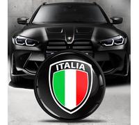 Biomar Labs Badge de Capot Avant et pour Coffre Compatible avec BMW Emblème 82 mm 51148132375 Drapeau de l'Italie Italy Flag EO 1