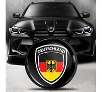 Biomar Labs Badge de Capot Avant et pour Coffre Compatible avec BMW Embleme 82 mm 51148132375 Drapeau de l'Allemagne Germany Flag EO 3