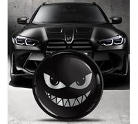 Biomar Labs Compatible avec BMW emblème 51148132375 Avant/Capot/Coffre 82 mm Sourire Effrayant Noir EO 31