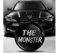 Biomar Labs Compatible avec BMW Emblème 51148132375 Plaque pour Avant Capot Arrière Coffre 82mm Argent EO 17