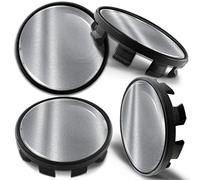 Biomar Labs Compatible avec Centre de Roue BMW 36136783536 Lot de 4 Cache-Moyeux pour Enjoliveurs Alliage Jantes Argent CB 3