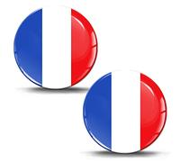 Biomar Labs Lot de 2 autocollants 3D gel silicone France drapeau autocollant voiture moto vélo fenêtre téléphone portable ordinateur portable tablette porte F 254