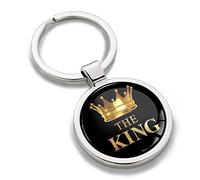 Biomar Labs® Porte-clés 3D en Métal Couronne The King KK 167