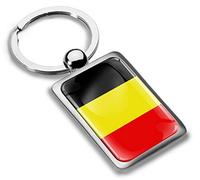 Biomar Labs® Porte-clés 3D en Métal Drapeau de la Belgique Belgium, Cadeau pour Homme et Femme KK 225