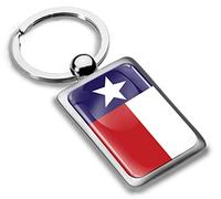 Biomar Labs® Porte-clés 3D en Métal Motif Drapeau du Texas USA State KK 243