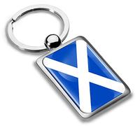 Biomar Labs® Porte-clés en Métal 3D Drapeau National de l'Écosse Scotish Scotland, Cadeau pour Homme et Femme KK 242