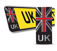 Biomar Labs Vinyle Autocollants Stickers Plaque D'Immatriculation GB UK Royaume-Uni Grande-Bretagne Drapeau National Auto Moto Voiture Identifiant 2 pièces QV 8