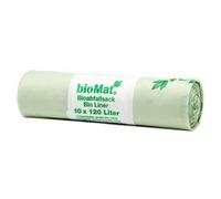 120/140 Lt. BIOMAT® Sachets compostables à déchets (10 pcs. de sachets bio avec poignée)