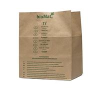 bioMat Sac en Papier Biodégradable, 7 litres, 120 Sachets en Papier Kraft pour Déchets Organiques, Résistants à L’humidité, Double Fond, Fabriqués en Allemagne