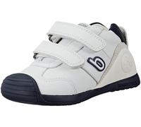 Biomecanics Baskets en cuir 221001-A Blanc et Marine