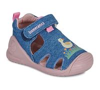Biomecanics Sandales plates BIOGATEO CANVAS in Bleu 21