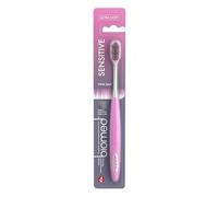 Biomed Brosse à dents en sel rose sensible, élimine efficacement la plaque dentaire, pointes ultra fines