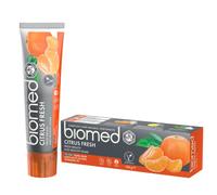 BIOMED Dentifrice Citrus Fresh pour une haleine fraîche - dentifrice sans fluor et 97% naturel - arôme orange-agrumes - sachet de 100g