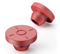 Biomed Scientific Lot de 100 bouchons en caoutchouc pour bouteilles en verre et pots de culture liquide 13 mm Rouge