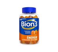 Bion3 Énergie & Équilibre intestinal Arôme orange – 60 gommes