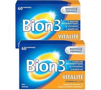 Bion 3 - Vitalite Energie Continue 60 Comprimes - Lot De 2 Boites De 60 Comprimés