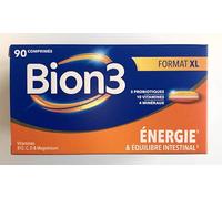 Bion3 BION 3 Vitalité - 3 souches Microbiotiques, 10 Vitamines et 4 Minéraux - Format Eco 90 comprimés