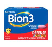 Bion3 Défense Junior – Comprimés à croquer – Vitamine D et zinc – 60 comprimés