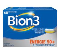 Bion3 Énergie 50+ Complément Alimentaire Équilibre Intestinal 60 Comprimés