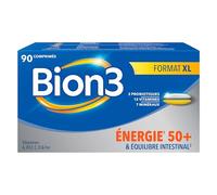 Bion3 - Complément alimentaire Vitalité 50+ - Énergie et réduction de la fatigue - 90 comprimés
