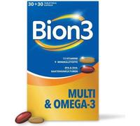 Bion3 Multi+Omega-3 paquet combiné 30 comprimés + 30 capsules 1 P