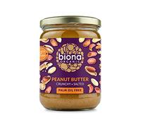 Biona Beurre d'arachide bio croustillant au sel de mer 500 g (boîte de 6)