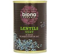 Biona Black Beluga Lot de 6 lentilles bio sans BPA utilisées dans une boîte de 400 g