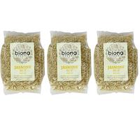 Biona Lot de 3 paquets de riz au jasmin brun bio | 500 g | Lot de 3