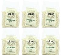 Biona Lot de 6 paquets de riz bio pour pudding - 500 g