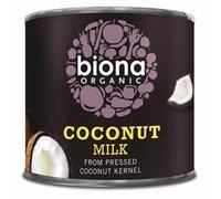Biona Lot de 8 sachets de lait de coco bio sans gluten 17 % gras 200 ml