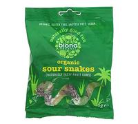 Biona Sucreries serpent aigre bio 75 g (lot de 12)