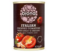 Biona Tomates Coupées Organiques Avec De L'Ail Et L'Origan 400G (Paquet de 2)