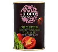 Biona Tomates Hachées Organiques Avec Du Basilic Frais 400G - Paquet de 2