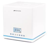 Bionaire humidificateur d'air à ultrasons à vapeur froide et tiède, avec humidistat et thermostat intégrés [BU7500]