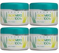 Bionatural Canarias Aloe Vera puro 100% Crème Visage/Corps 250 ml Lot de 4