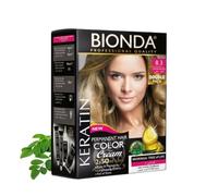 BIONDA Professional Coloration permanente pro 200ml - teinture maison longue durée, 100% couverture des cheveux blancs | crème colorante riche | kératine + moringa (8.3 Blond Doré)
