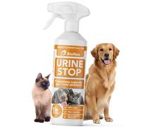 Bionee Urine Stop Spray Naturel pour Chiens et Chats 1L - Double action : Dishabituant aux Agrumes + Élimine les odeurs - Prêt à l'emploi, pas de taches, sûr pour les environnements intérieurs et