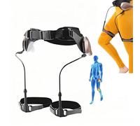 Bionic Body Power Aide à la marche, rehausseur de jambes et support d'escalier, soutien à la taille réglable (jusqu'à 120 cm) pour personnes âgées et adultes
