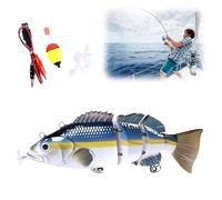 Bionic - Leurre de natation multi-articulé, leurres de pêche réalistes, pour bar, truite, crappie, doré jaune, brochet, saumon, équipement incroyable cadeau pour la pêche familiale (#5)
