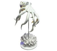 Bionic - Modèle mécanique en métal en forme de pieuvre Cyberpunk x Nature Collision lumineux - Cadeau pour les fans de science-fiction et les collectionneurs (version finie, blanc)