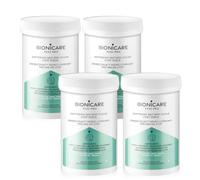 BIONICARE - Gommage au Sel-Sucre Adoucissant pour les Pieds, 4x500 g | Sucre, sel, karité, pierre ponce et huiles végétales pour callosités, exfoliation mécanique et préparation au soin