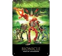 Bionicle 3 : Web of Shadows (2005) Affiche de film vintage en métal pour bar, restaurant, garage, café, décoration murale 20,3 x 30,5 cm
