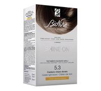 Bionike Shine On Traitement Colorant Cheveux Kit Teint pour Peau Sensible Sans Ammoniaque, Action Nourrissante et Protection Donne une Couleur Naturelle et Brillante, Couvre les Cheveux Blancs