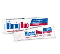 Bioniq® Dentifrice Duo - 1 x 75 ml - Protection des dents sensibles à la douleur - Dentifrice réparateur avec émail artificiel - Régénère les gencives - Sans fluorure