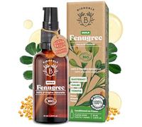 Bionoble Huile de Fenugrec Bio 50ml pour Grossir Poitrine et Fesses - Avec Pipette + Pompe - Bouteille en Verre - Macérât Huileux de Tournesol Sans Odeur - Huile Fenugrec Bio, Vegan et Naturelle