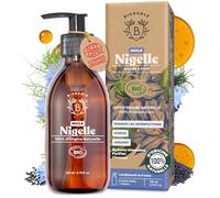 Bionoble Huile de Nigelle Bio Pure 200ml + Bouteille en Verre et Pompe - 100% Naturelle, Pressée à Froid - Visage Corps Cheveux - Huile de Cumin Noir Bio, Black Seed Oil