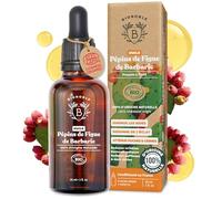 BIONOBLE Huile de Pépin de Figue de Barbarie Bio, Pure, Pressée à Froid, Sans Hexane - Anti-Âge, Diminue Rides, Cernes et Poches - Huile de Figue de Barbarie Bio Visage - Flacon Verre, Pipette - 30ml