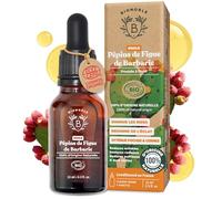 BIONOBLE Huile de Pépin de Figue de Barbarie Bio, Pure, Pressée à Froid, Sans Hexane - Anti-Âge, Diminue Rides, Cernes et Poches - Huile de Figue de Barbarie Bio Visage - Flacon Verre, Pipette - 15ml