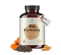 BIONUTRA® Curcuma bio | 270 gélules de 750 mg | Agriculture biologique | enrichi en poivre noir | Végan | Formule optimisée | Curcumine + Pipérine | Sans additifs | Fabriqué en Allemagne